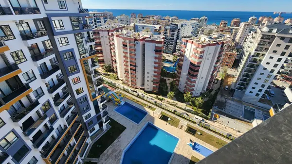 Geräumige 2+1 Duplex-Wohnung mit Meerblick in Mahmutlar, Mahmutlar