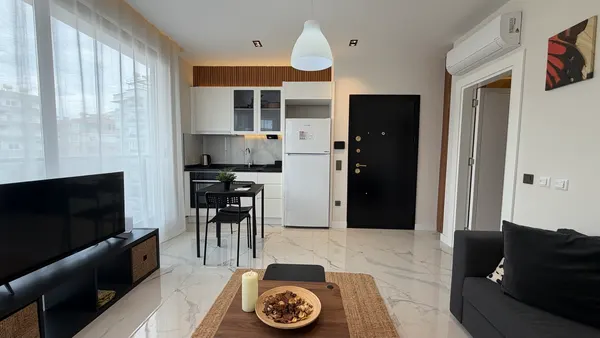 Apartament de lux 1+1 cu vedere la piscină în Oba Excellence Q, Oba