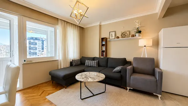 Квартира 1+1 в Кызыларпынары, Аланья, 500м до Клеопатры, Центр