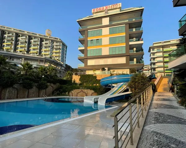 تصویر: آپارتمان 1+1 در Konak Resort با مبلمان کامل، کارگیجاک, Kargicak (7)