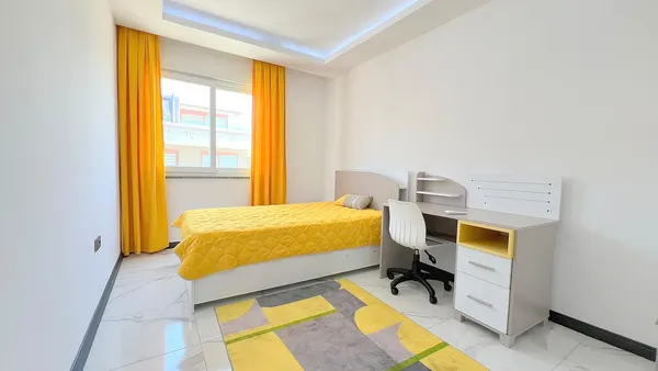 صورة: شقة 2+1 مفروشة بالكامل مع إطلالة على البحر في Novita Deluxe Residence, Oba (7)