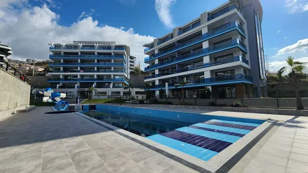 Apartament mobilat 1+1 în complexul Eco Blue Residence, Kargıcak, Kargicak