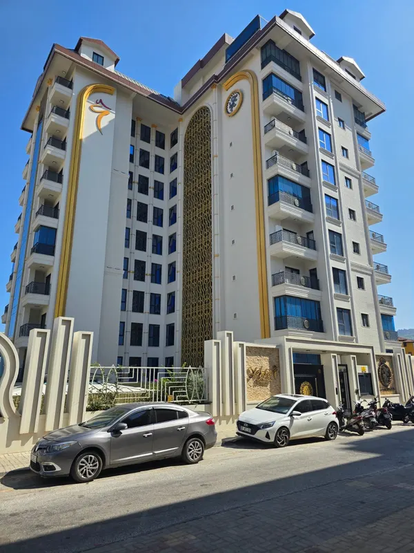 2+1 med havsutsikt och utsikt över fästningen i YEKTA ROYAL CLUB, centrala Alanya, Alanya Center