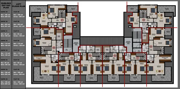 Duplex 2+1 cu orientare spre sud în complexul HARMONY PARK, Газипаша