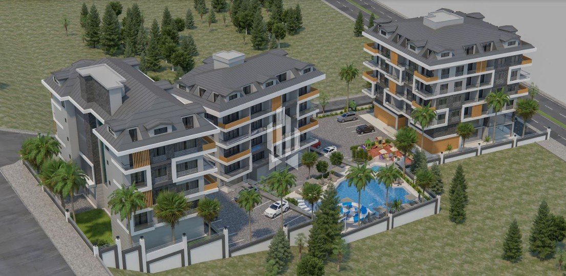 Comfortable penthouse for a large family in a new project, Alanya Center 1