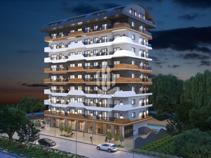 Large apartment on two levels in a new project, Mahmutlar 1