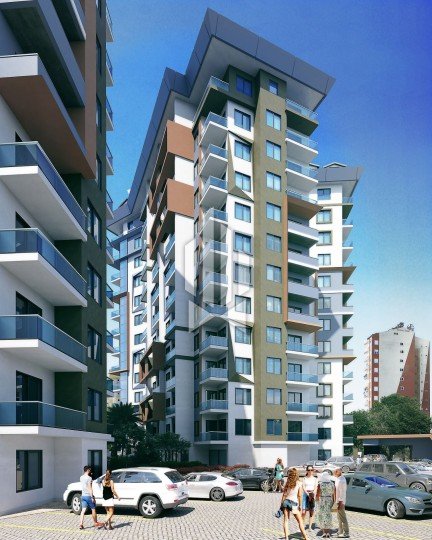 One bedroom apartment in the newest residential complex, Mahmutlar 25