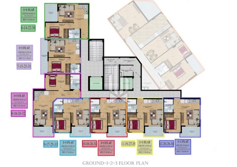 Просторные апартаменты на двух уровнях в новом проекте, Махмутлар 6