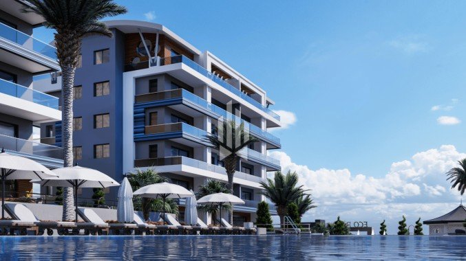 Пентхаус с двумя спальнями и американской кухней, Каргыджак