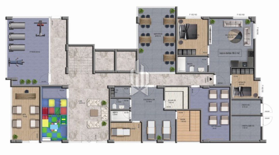 Односпальные апартаменты в премиум-комплексе, Оба 29