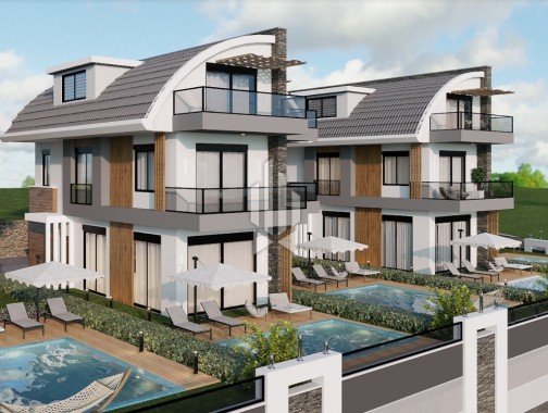 Трёхэтажная вилла с четырьмя спальнями, Тюрклер