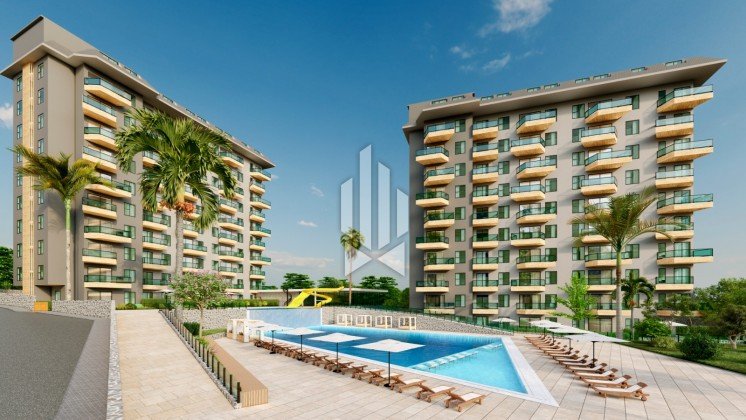 Comfortable one-bedroom apartment in an ultra-new complex, Avsallar