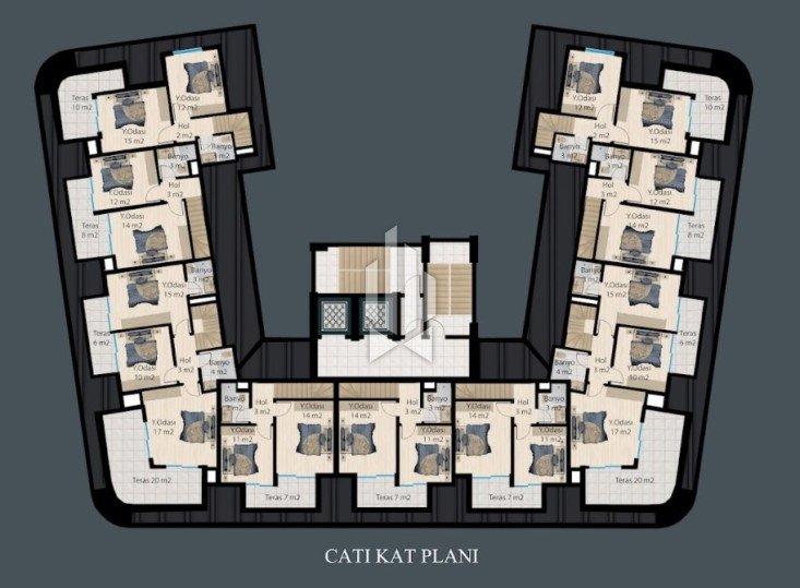 Квартира удобной планировки в новейшем проекте, Демирташ 29