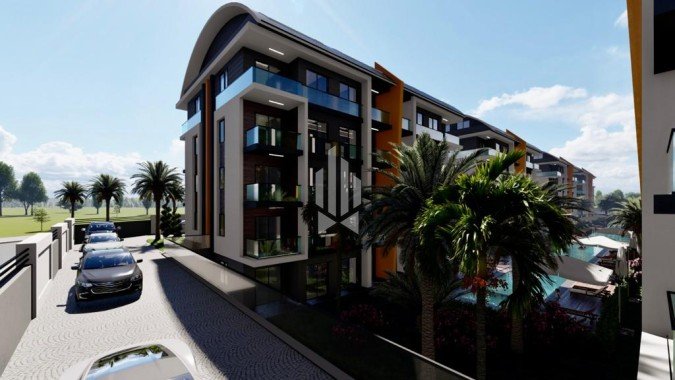 Двухуровневый пентхаус в масштабном жилом комплексе, Окурджалар