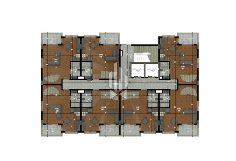 Двухуровневый пентхаус в масштабном жилом комплексе, Окурджалар 27
