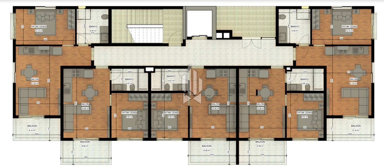 Комфорт-апартаменты с одной спальней в новом проекте, Авсаллар 26