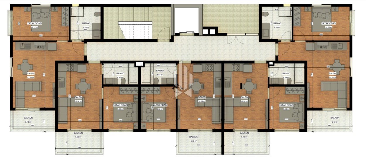 Комфорт-апартаменты с одной спальней в новом проекте, Авсаллар 27