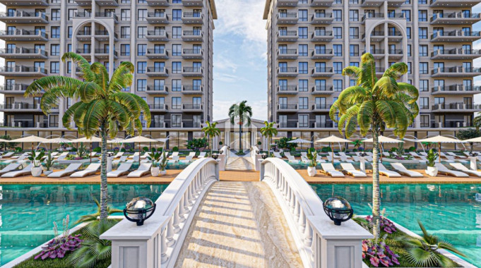 Two-level apartment in a complex with excellent infrastructure, Demirtas