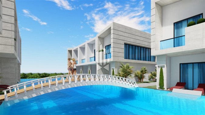 Дуплекс в комплексе двухэтажных жилых блоков, Конаклы