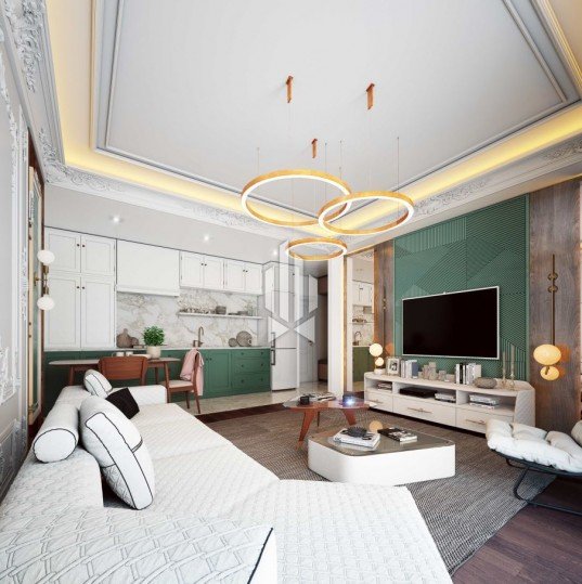 Шикарные апартаменты с одной спальней в грандиозном жилом комплексе, Каргыджак 7