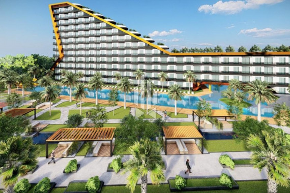 Penthouse 3+1 in a unique design monoblock, Altintash