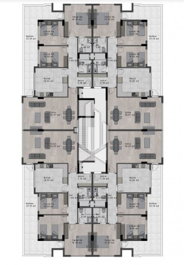 Пентхаус с пятью спальнями, гостиной и отдельной кухней, Оба 28