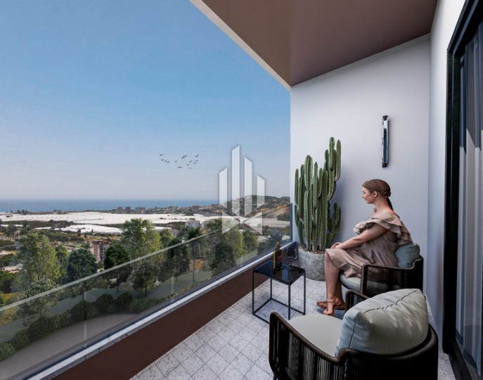 Просторные двухуровневые апартаменты с великолепным панорамным видом, Демирташ 8