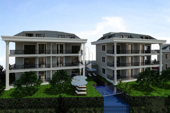 Садовый дуплекс в комплексе из шести вилл с собственным бассейном и садом, Кестель