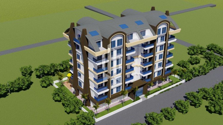 Пентхаус с двумя спальнями в благоустроенном комплексе, Махмутлар