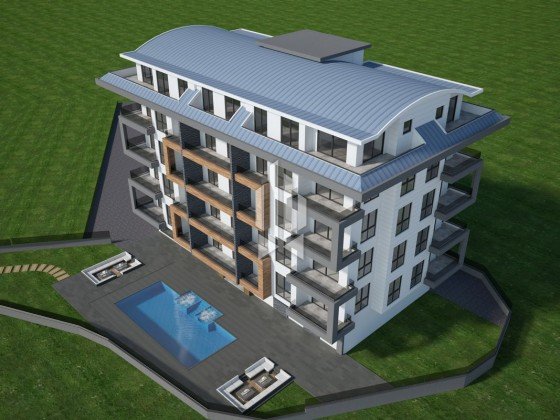 Premium penthouse in a comfortable complex, Kargicak