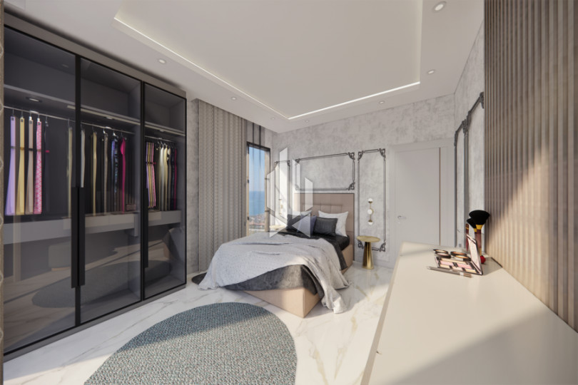 Объемная трехспальная квартира в уникальном автономном проекте, Конаклы 9