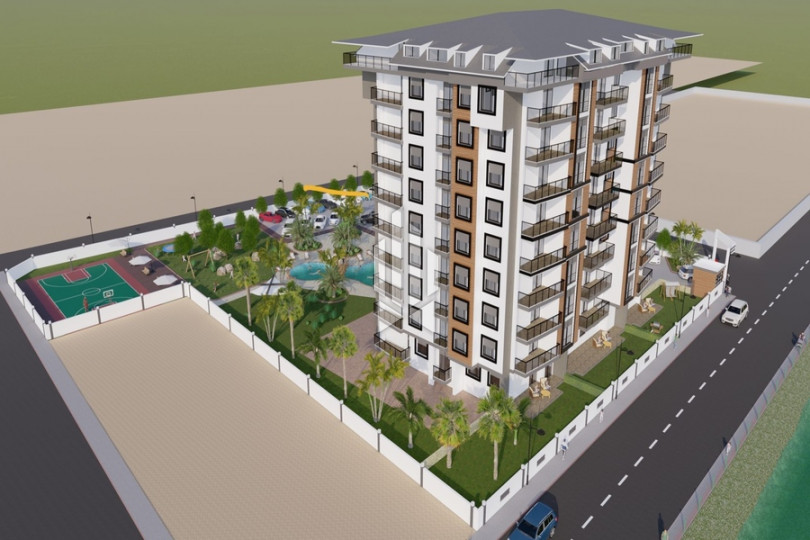 Трехспальные апартаменты в новом комплексе с восхитительной садово-парковой зоной, Газипаша 3