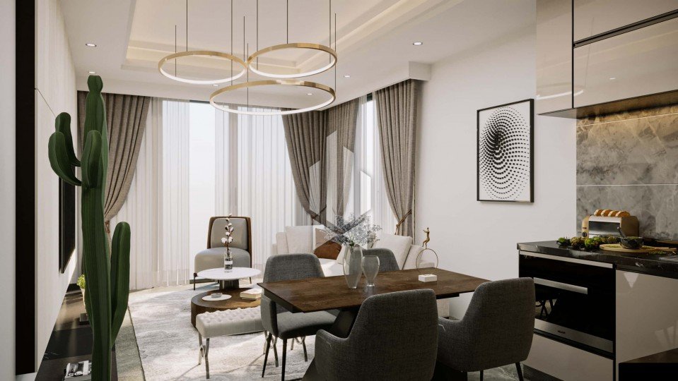 Comfort apartments in a new project near the sea, Kargicak 7