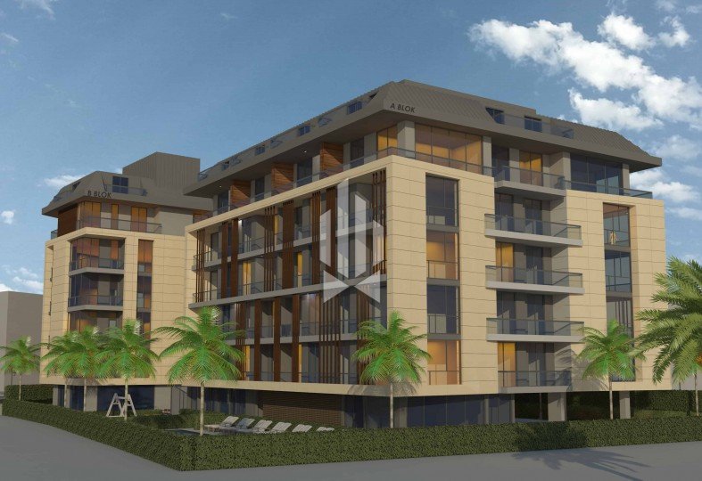 Rational layout apartment in a luxury complex by the sea, Alanya Center 1