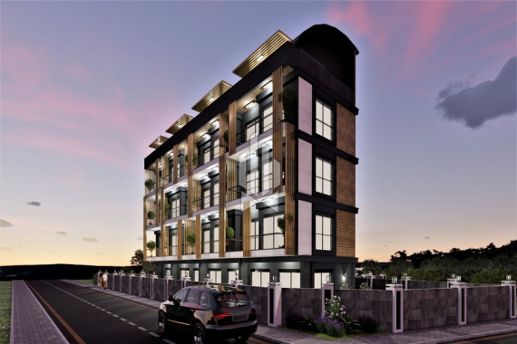 Apartment of demanded planning in a cozy complex, Gazipasa