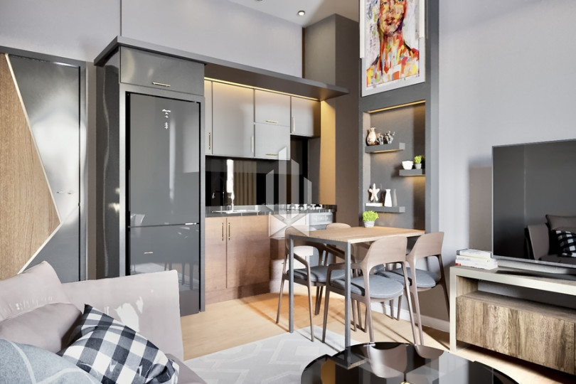 One-bedroom apartment with a kitchen-living room in an eco-district, Avsallar 14