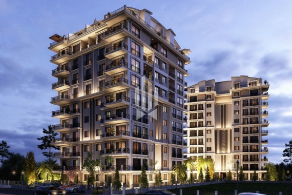 Penthouse with a panoramic view of the fortress and the inscription "I LOVE ALANYA", Alanya Center