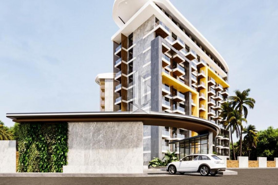 Квартира с одной спальней и кухней гостиной в престижном районе, Газипаша