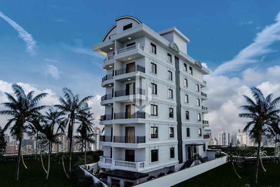 Квартира в новом жилом комплексе неоклассического стиля, Центр Алании