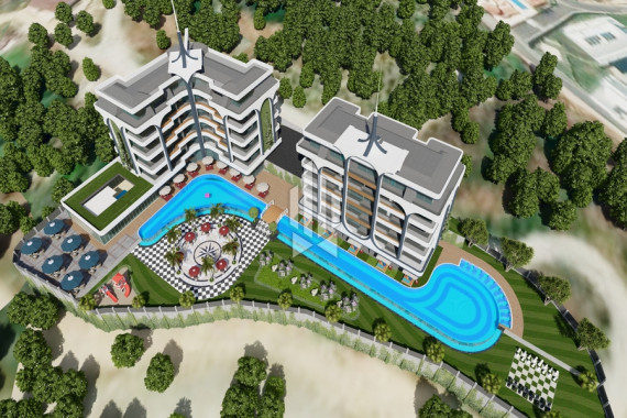 Двухуровневый пентхаус с прекрасным панорамным видом, Каргыджак