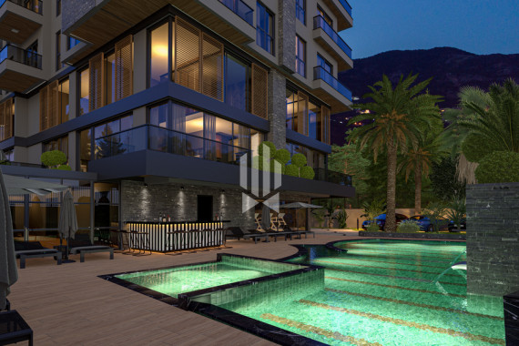 Пентхаус в комплексе с превосходными видовыми характеристиками, Центр Алании