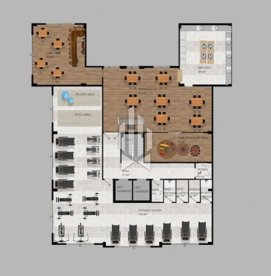 Apartment with a separate bedroom in a complex under construction, Mahmutlar 6