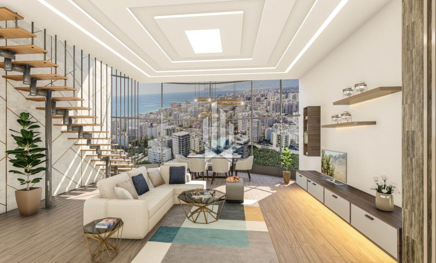 Apartment with a separate bedroom in a complex under construction, Mahmutlar 8
