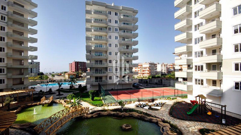 Апартаменты с двумя комнатами в эко-районе с бассейном и инфраструктурой, Тосмур 1