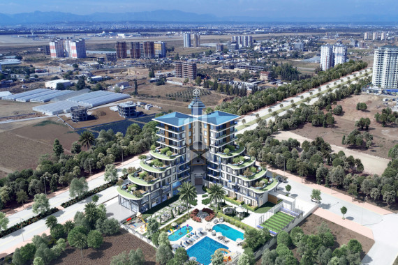 Уютная студия в жилом комплексе с уникальной архитектурой, Алтынташ