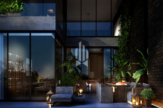 Квартира с двумя спальнями и американской кухней в историческом центре