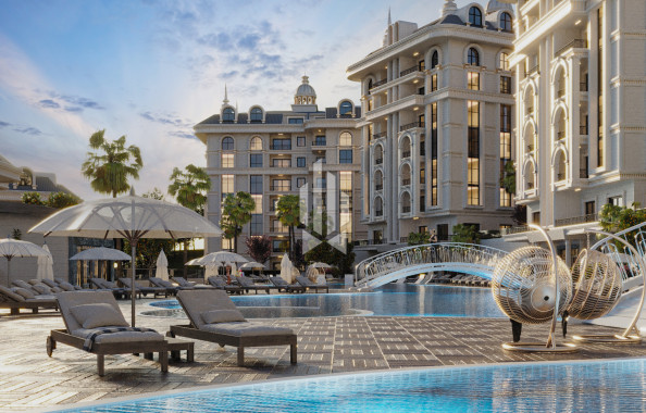 Квартира с одной спальней, гостиной и американской кухней, Чыплаклы