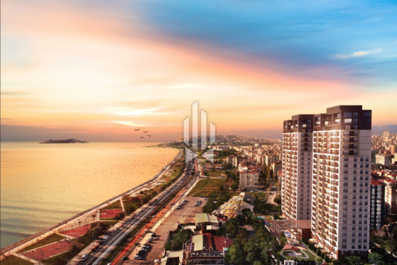 Duplex apartment in a luxury complex near the Sea of Marmara