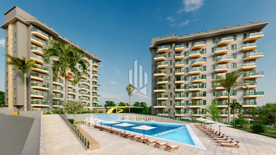 Garden duplex with three bedrooms in an eco-complex, Avsallar 3