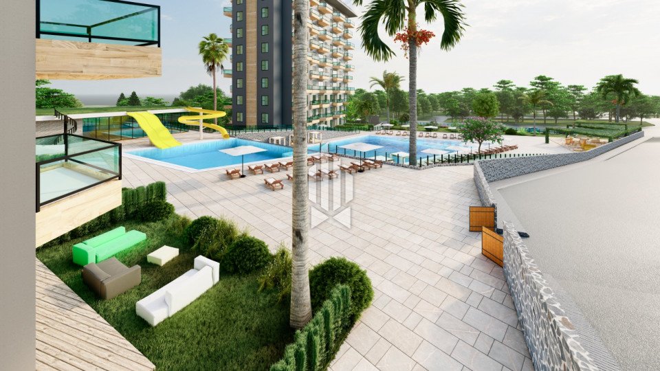 Garden duplex with three bedrooms in an eco-complex, Avsallar 5